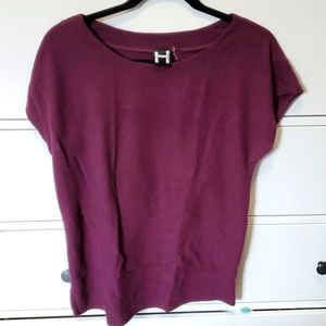 H by Bordeaux purple top
